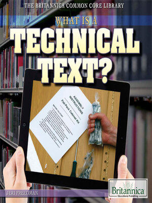 cover image of What Is a Technical Text?